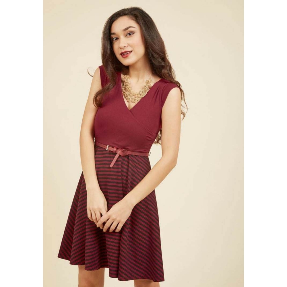 Blues Enthusiast A Line Dress